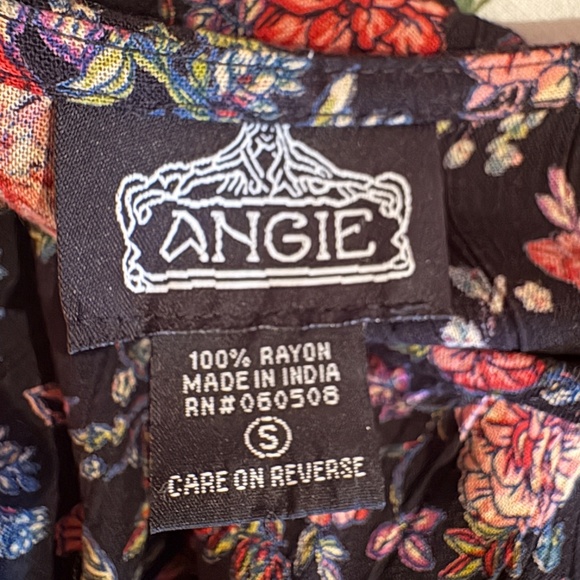 Angie Floral Babydoll Swing Dress in Size Small, White, Black, Red, Pink, India - Picture 5 of 7